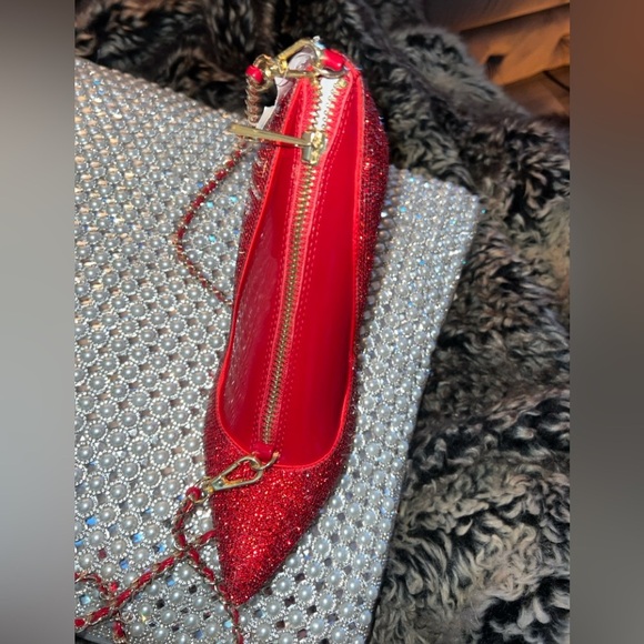 RARE NWT ALDO Tessyrazzle High Heel Rhinestone Crossbody Purse Shoulder Bag. - Picture 10 of 13